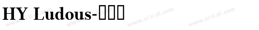 HY Ludous字体转换